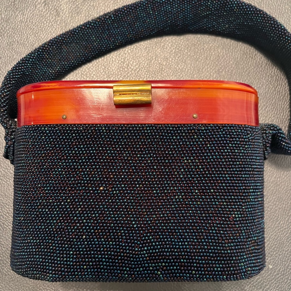 Vintage 1940’s Bakelite & Beaded Bag